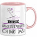 Geschenk für Wasserskifahrerin Tasse Lustige Geschenkidee Geburtstag Ich Bin Wasserskifahrerin Ich Darf Das Rosa Trendation