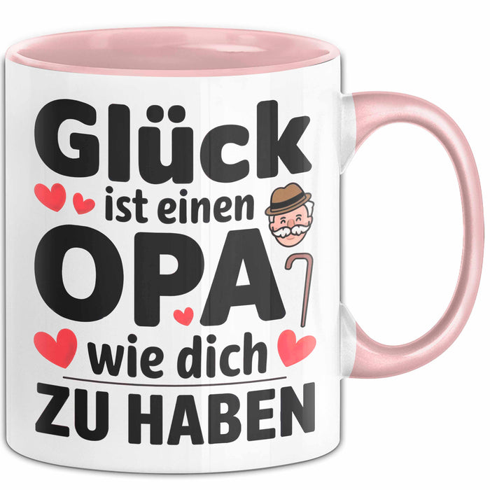 Opa Tasse Geschenkidee Für Einen Großvater Wie Dich Rosa Trendation
