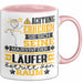Läufer Geschenk Tasse Lustiger Spruch Erheben Sie Sich Der Läufer Betritt den Raum Rosa Trendation