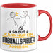Fußballspieler Geschenk Tasse So Gut Kann Nur Ein Fußballspieler Aussehen Geschenkidee Kaffee-Becher Rot Trendation