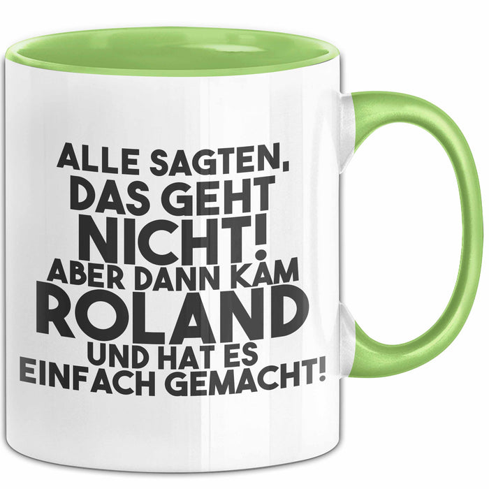 Roland Tasse Alle Sagten Das Geht Nicht, Aber Dann Kam Roland Geschenk
