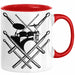 Drummer Schlagzeug-Spieler Geschenk Tasse Geschenkidee Kaffee-Becher Schlagzeuger Schlagzeug Stick Rot Trendation