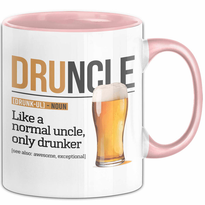 Onkel Sarkastisch Sarkasmus Tasse Geschenk Lustige Geschenkidee Spruch Druncle Definition Rosa Trendation