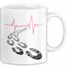 Läufer Tasse Geschenkidee für Marathonliebhaber Weiß Trendation