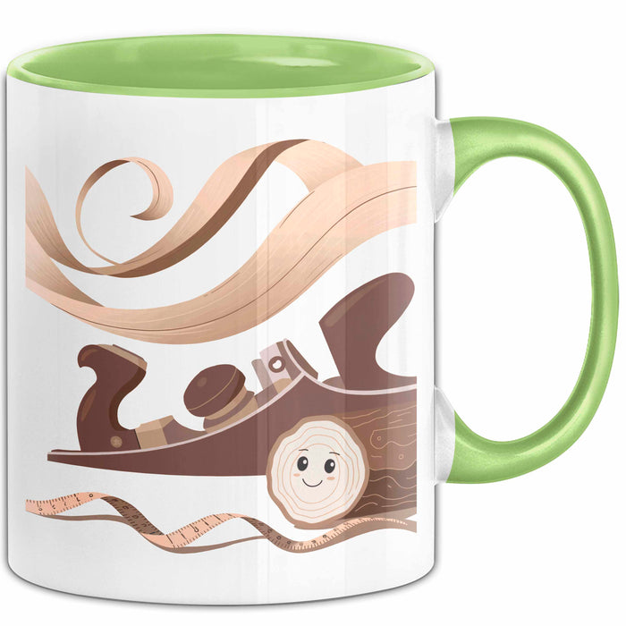 Holzarbeiter Tasse Geschenk Lustige Geschenkidee Spruch Für Holzhandwerk Fans Grün Trendation