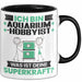 Aquarium-Hobbyist Tasse Geschenk für Aquarium-Hobbyist Geburtstag Lustiger Spruch Kaffee-Becher Was Ist Deine Superkraft Schwarz Trendation