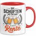 Rentner Pensionär Sarkasmus Tasse Geschenk Lustige Geschenkidee Spruch Das Schuften Hat Ein Ende Es Lebe Die Rente Rot Trendation