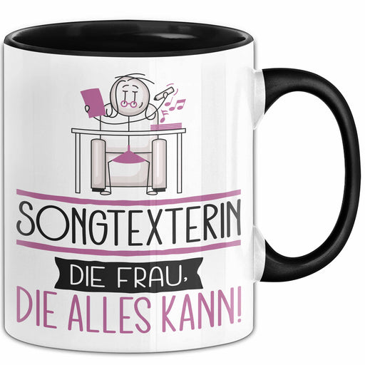 Songtexterin Geschenk Tasse Becher Die Frau Die Allen Kann Geschenkidee für eine Songtexterin Lustig Trendation