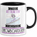 Snowboarderin Tasse Geschenk Becher Stark Attraktiv Furchtlos Snowboarderin Lustige Geschenkidee Trendation