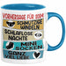 Schwangerschaft Verkünden 2025 Tasse Geschenk Mann Vorhersage für 2025 Schmutzige Windeln Schlaflose Nächte Kaffee-Becher Blau Trendation