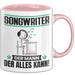 Songwriter Tasse Geschenk für Songwriter Der Mann Der Alles Kann Geschenkidee zum Geburtstag Rosa Trendation