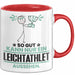 Leichtathlet Geschenk Tasse So Gut Kann Nur Ein Leichtathlet Aussehen Geschenkidee Kaffee-Becher Rot Trendation