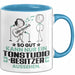 Tonstudio-Besitzer Geschenk Tasse So Gut Kann Nur Ein Tonstudio-Besitzer Aussehen Geschenkidee Kaffee-Becher Blau Trendation