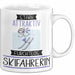 Skifahrerin Tasse Geschenk Becher Stark Attraktiv Furchtlos Skifahrerin Lustige Geschenkidee Weiß Trendation