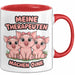 Schweinebauer Schweine Tier Tasse Geschenk Lustige Geschenkidee Spruch Meine Therapeuten Machen Oink Rot Trendation