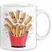 Fast Food Fan Tasse Geschenkidee Burger und Pommes Liebhaber Weiß Trendation
