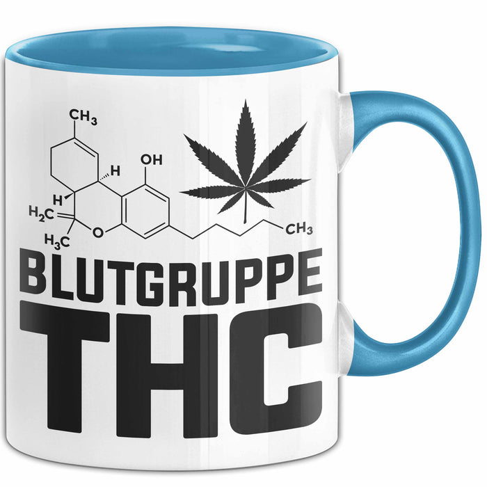 Kiffer Blutgruppe Thc Gras Tasse Geschenk Cannabis Kiffer Geschenkidee