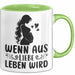 Schwangerschaft Tasse Geschenk Wenn Aus Liebe Leben Wird Geschenkidee Schwangere Frau Grün Trendation