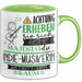 Indie-Musikerin Tasse Geschenk Lustiger Spruch Bitte Erheben Sie Sich Seine Majestät Die Indie-Musikerin Betritt Den Raum Grün Trendation