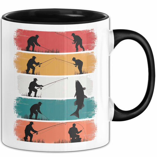 Angelliebhaber Fischer Retro Tasse Geschenk Lustige Geschenkidee Spruch Trendation