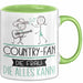 Country-Fan Geschenk Tasse Becher Die Frau Die Allen Kann Geschenkidee für eine Country-Fan Lustig Grün Trendation