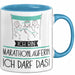 Geschenk für Marathonläuferin Tasse Lustige Geschenkidee Geburtstag Ich Bin Marathonläuferin Ich Darf Das Blau Trendation