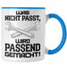 Trendation - Handwerker Tasse mit Spruch Geschenke für Handwerk Kaffeebecher KFZ Mechaniker Mechatroniker Blau Trendation