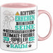 Ultimate-Frisbee-Spieler Geschenk Tasse Lustiger Spruch Erheben Sie Sich Der Ultimate-Frisbee-Spieler Betritt den Raum Rosa Trendation