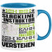 Slackline-Instruktor Geschenk Kaffee-Tasse Geschenkidee für Slackline-Instruktor Ich Bin Slackline-Instruktor Ich Kann Es Dir Erklären Jedoch Nicht Für Dich Verstehen Spruch Lustig Blau Trendation
