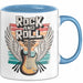 Gitarre Musikliebhaber Musiker Gitarrist Tasse Geschenk Lustige Geschenkidee Spruch Rock’n’Roll Blau Trendation
