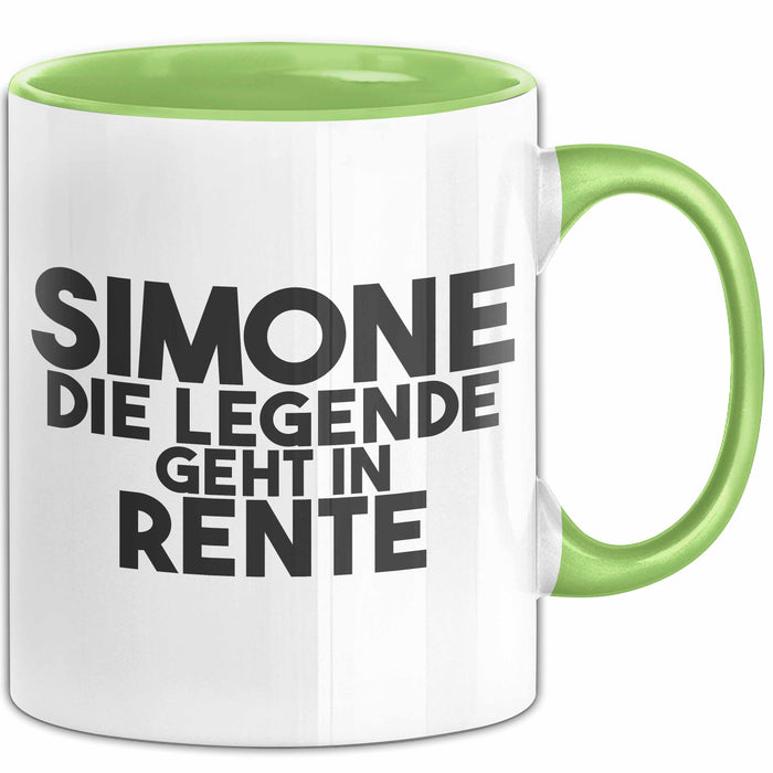 Simone Tasse Simone – Die Legende Geht In Rente Geschenk