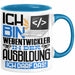 Webentwickler Ausbildung Tasse Geschenk Ich Bin Webentwickler In Der Ausbildung Ich Darf Das Geschenkidee Spruch Blau Trendation