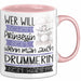 Drummerin Tasse Geschenk Spruch Wer Will Schon Prinzessin Sein Wenn Man Auch Drummerin Sein Kann Rosa Trendation