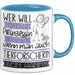 Tierforscherin Tasse Geschenk Spruch Wer Will Schon Prinzessin Sein Wenn Man Auch Tierforscherin Sein Kann Blau Trendation