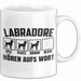 Labradore Hören Aufs Wort Tasse Geschenk Labrador Besitzer Mama Becher Weiß Trendation