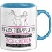 Pferdetherapeutin Weil Es Keinen Schöneren Beruf Gibt Tasse Geschenk für Eine Pferdetherapeutin Lustig Blau Trendation