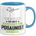 Posaunist Geschenk Tasse So Gut Kann Nur Ein Posaunist Aussehen Geschenkidee Kaffee-Becher Blau Trendation