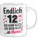 12 Geburtstag Teenager Tasse Geschenk Lustige Geschenkidee Spruch Endlich 12 Ich Kann Alles Ich Weiß Alles Ähm Mama Weiß Trendation
