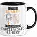 Paddelboard-Lehrerin Tasse Geschenk Becher Stark Attraktiv Furchtlos Paddelboard-Lehrerin Lustige Geschenkidee Trendation