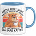 Bär Tierliebhaber Tasse Geschenk Lustige Geschenkidee Spruch Kaffee Redet Nicht Kaffee Jammert Nicht Blau Trendation