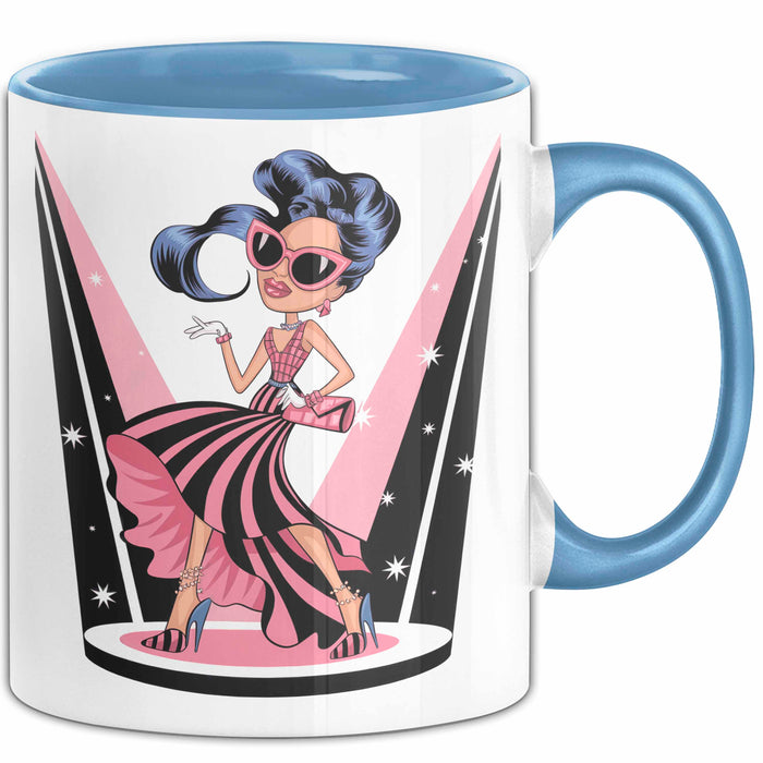 Mode Liebhaber Tasse Geschenkidee für Stil Süchtiger Blau Trendation