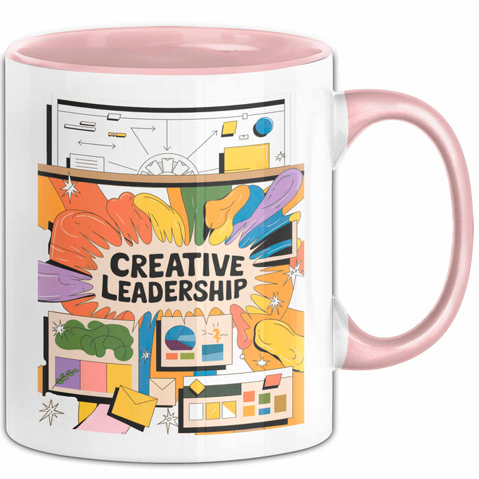 Kreativ Direktor Tasse Geschenk Lustige Geschenkidee Spruch Für Visionäre Führung Rosa Trendation
