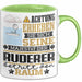 Ruderer Geschenk Tasse Lustiger Spruch Erheben Sie Sich Der Ruderer Betritt den Raum Grün Trendation
