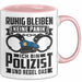 Polizist Tasse Geschenk Ruhig Bleiben Ich Bin Polizist Und Regel Das Geschenkidee Polizei Rosa Trendation