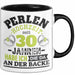 Perlenhochzeit Tasse Geschenk 30 Jahre Verheirtatet Geschenkidee Ehemann Ehefrau 30Er Jubuläum Becher Schwarz Trendation