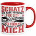 Valentinstag Tasse Geschenk für Ihn Sie Männer Für Paare Freundin Geschenkidee Kaffee-Becher Liebe Schatz Ich Hab Versucht Für Dich Das Geschenk Zu Finden Aber Du Hast Ja Bereits Mich Lustiger Spruch Rot Trendation