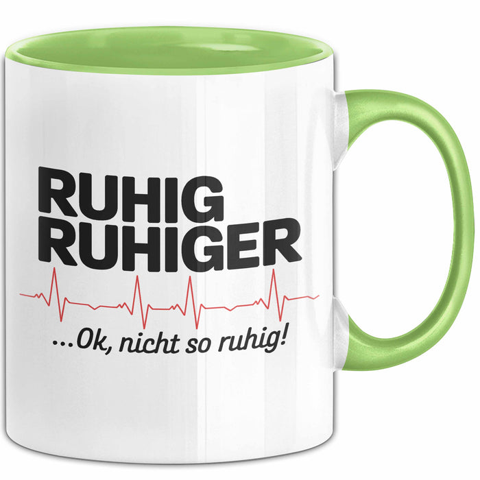 Sanitäter Tasse Geschenk Nicht ganz so leiser Grün Trendation
