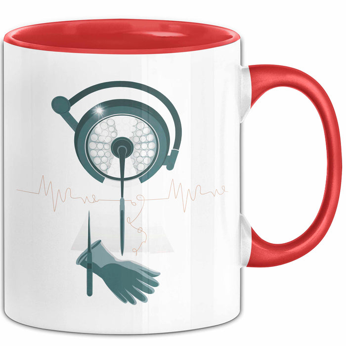 Chirurg Tasse Geschenk Lustige Geschenkidee Spruch Für OP Helden Rot Trendation