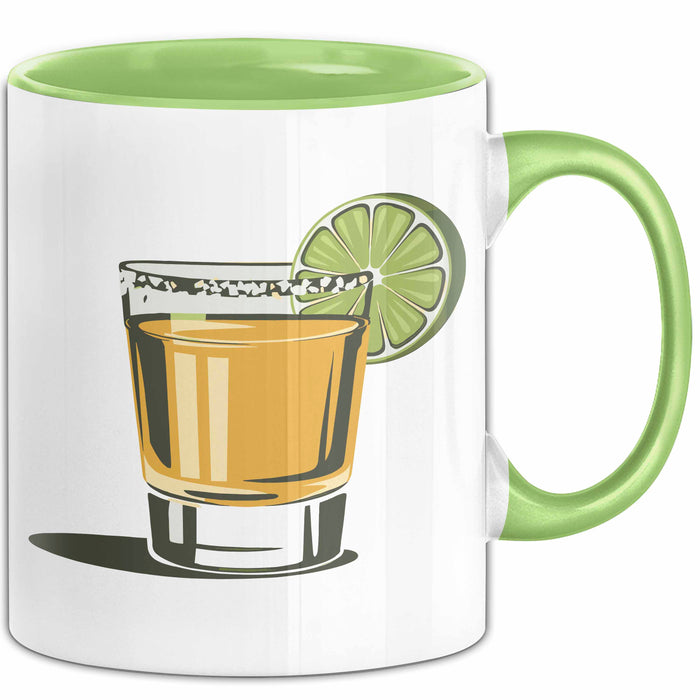 Tequila Liebhaber Tasse Geschenkidee für Fiesta Freund Grün Trendation