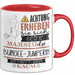 Bungee-Jumperin Tasse Geschenk Lustiger Spruch Bitte Erheben Sie Sich Seine Majestät Die Bungee-Jumperin Betritt Den Raum Rot Trendation